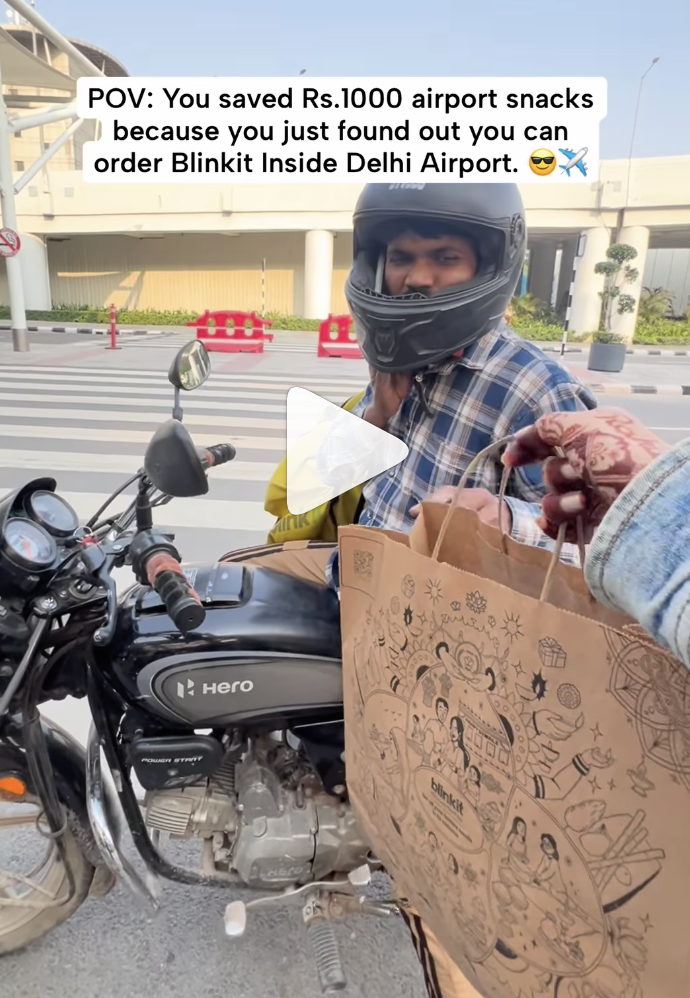 I Saved Rs. 1000 at Delhi Airport by Ordering Through Blinkit!